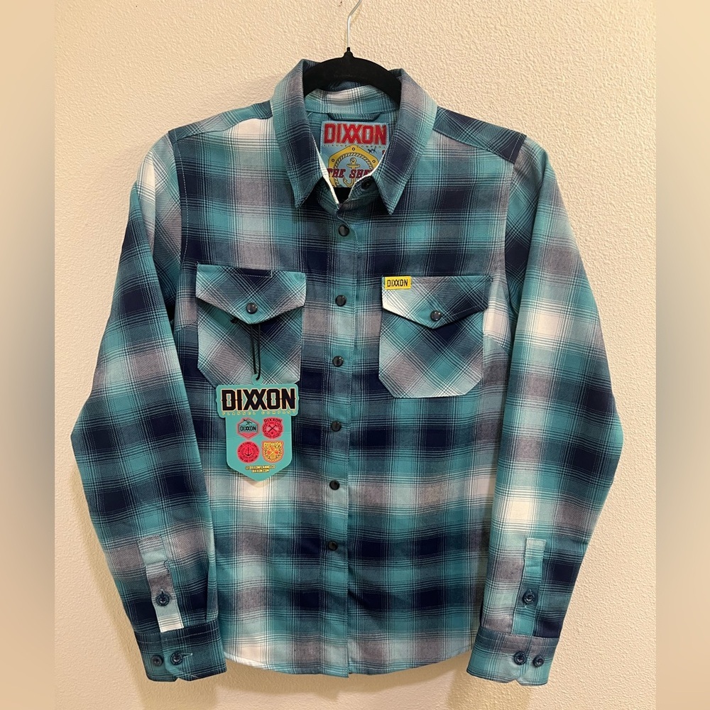 NWT DIXXON FLANNEL CO. THE SHELF Reef Ocean Pool's Deep End Women's Small